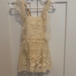 Infant Cream Lace Dress